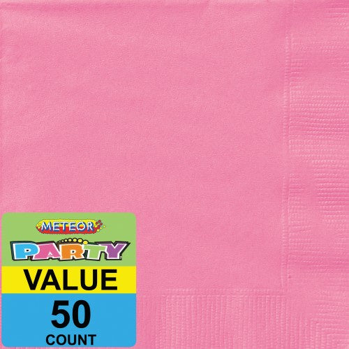 50pk Small Hot Pink Napkins